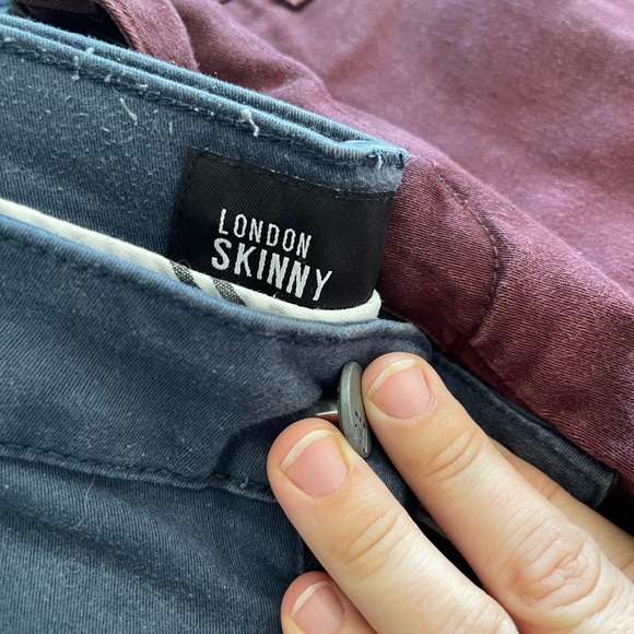 6 Pair Bundle RSQ London Skinny Chino Pants - Picture 10 of 16